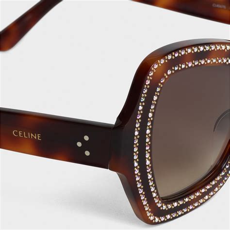 celine butterfly sunglasses in acetate and crystals|Céline .